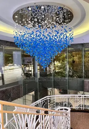 Size 800mm Luxury Stone Crystal Chandelier Light for Living Room, Stai