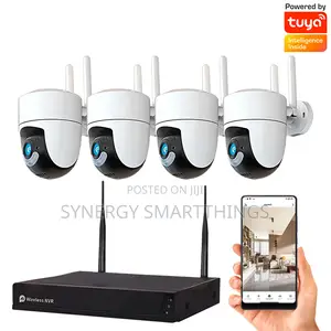 Tuya Wi-fi Smart 3mp Ptz Nvr Camera Kit