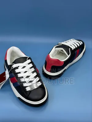 Original Gucci Ace Leather Sneakers Available in Store