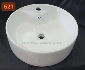 Round Tap Hole Ceramic Basin