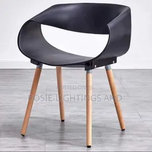 Eames Resin Ribbon Designed Dinning Chair - Black