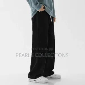 Blue and Black Denim Trouser