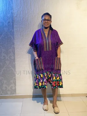 Short Ankara Boubou Gown With Asoke
