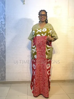 Mixed Ankara Long Gown