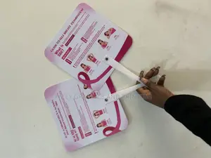 Hand Fan For Awareness Of Breast Cancer