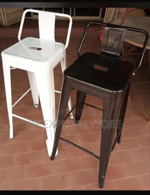 Metal Bar Chair With Back