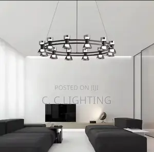 Italian Style Light Luxury Postmodern Glass Chandelier Light