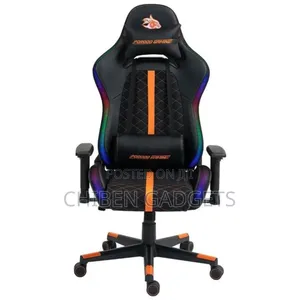 Porodo Ergonomic RGB Gaming Chair With Built in Speaker, Molded