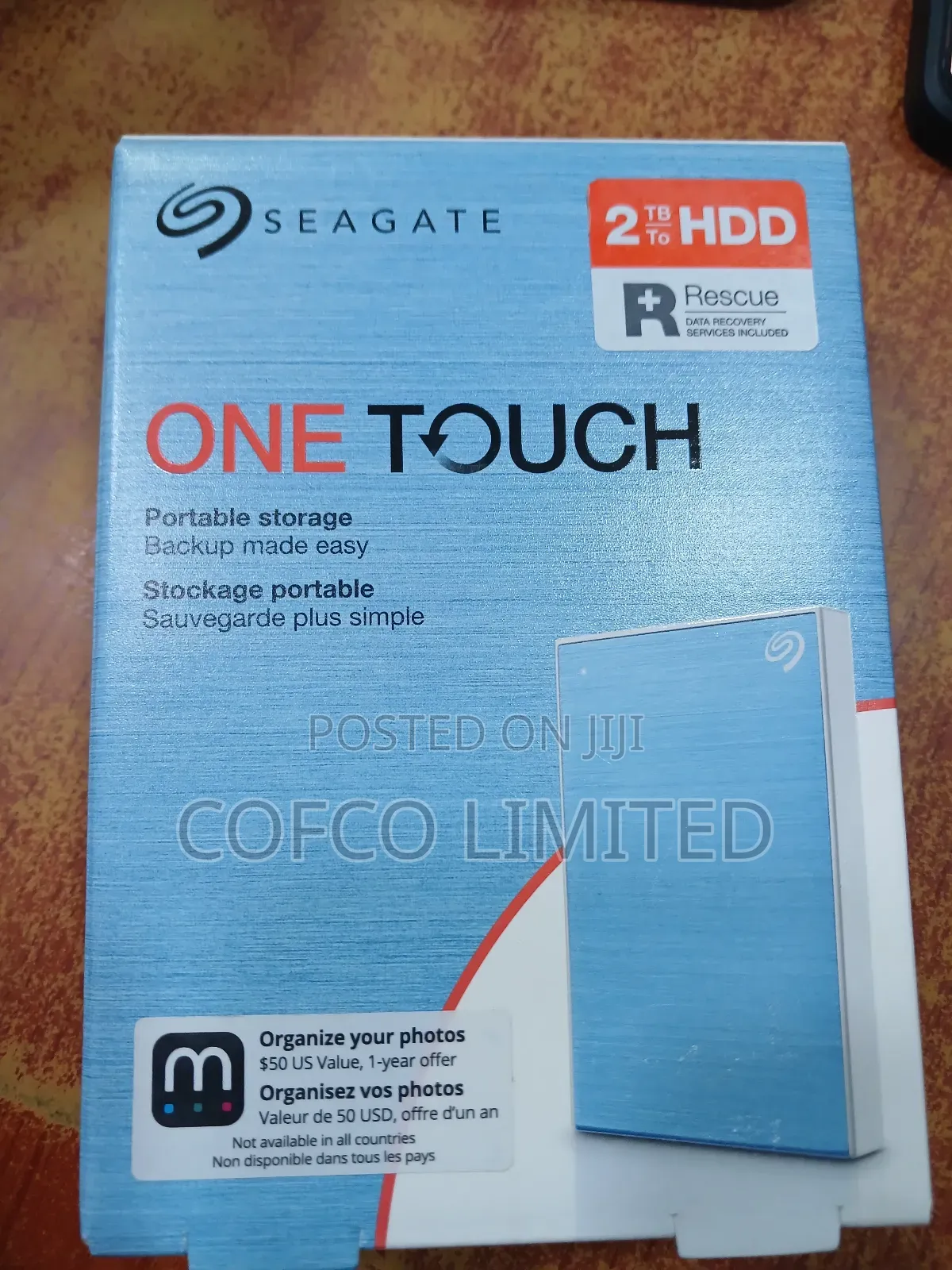 Seagate One Touch 2tb Portable Hard Drive.