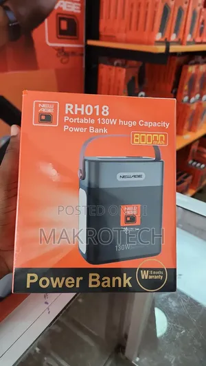 New Age Rh018 80000mahh 130w Fast Laptop Power-bank Heavy-duty Ai With