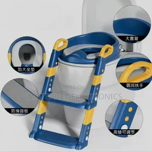 Foldable Infant Toddler Silicone Potty Ladder/Toilet Training Seat