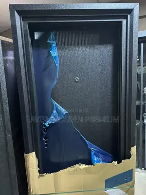 Black Steel Door With 9" Frame