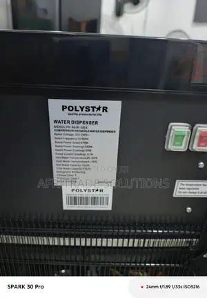 Polystar Pv-R6jx-5blk Water Dispenser With Fridge Compartment