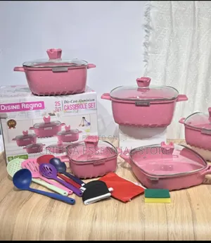 25pcs Disnie Regina Granite Coating Cookware/Pot Set