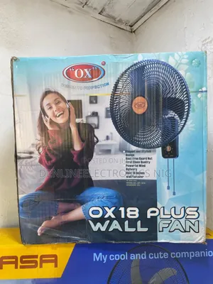 Brand New Original Ox Plus 18inches Wall Fan