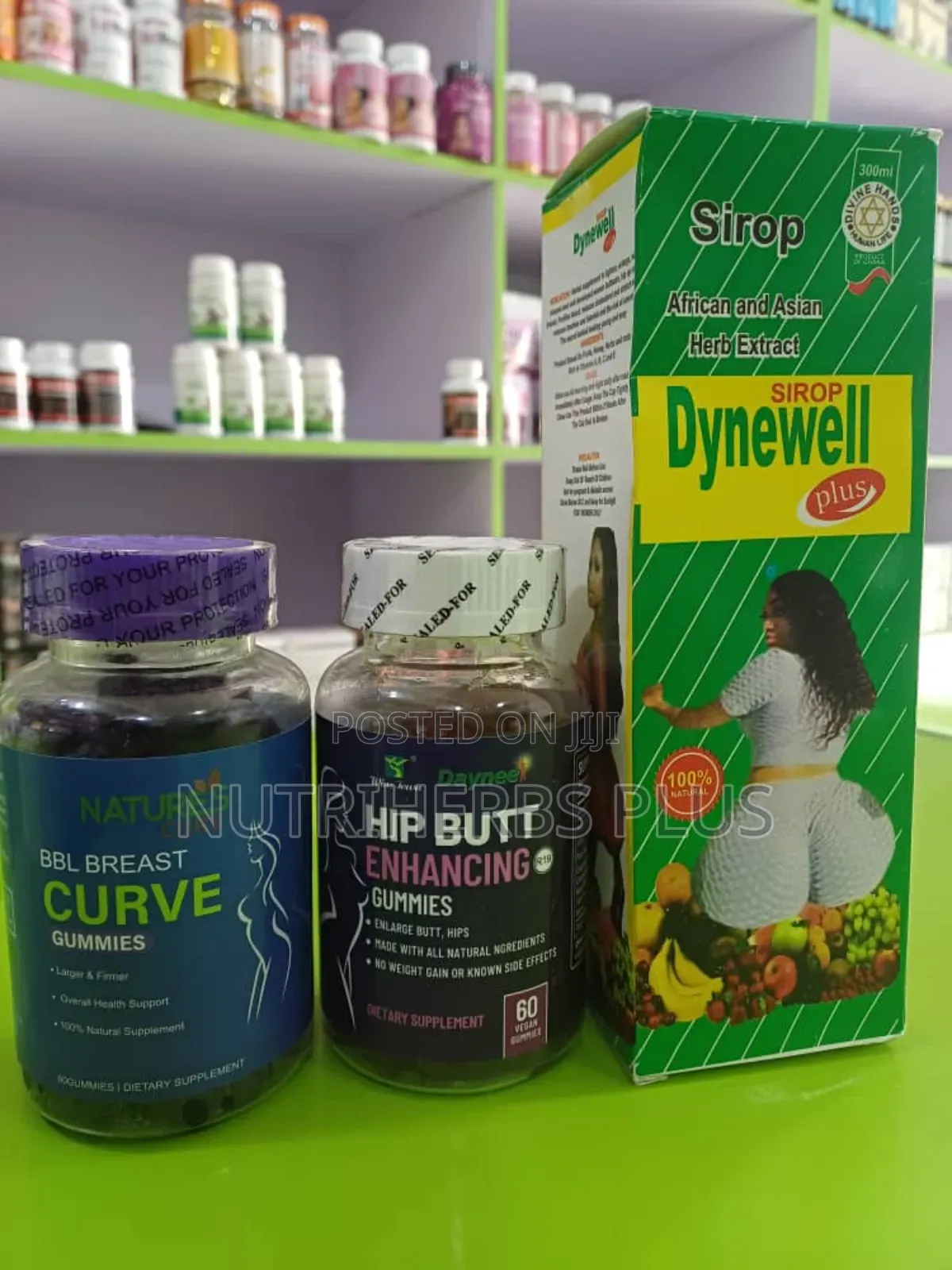 BBL Breast Curve+ Hip Butt Enhancing Gummies+ Dynewell Plus: