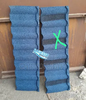 Millano Blue With Black Patch Stone Coated Roofing Sheet