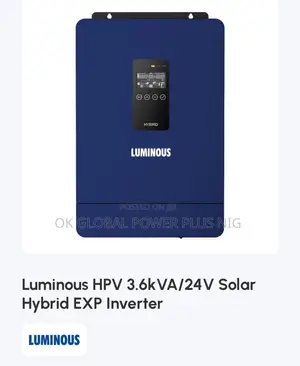 Luminous HPV 3.6kva/24v Solar Hybrid Inverter