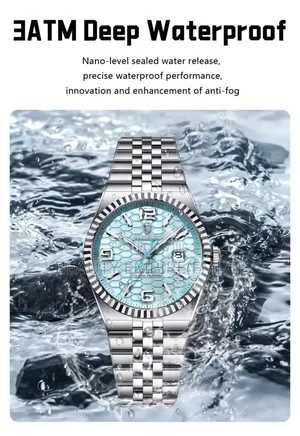 Poedagar Luxury Stainless Steel Wristwatch