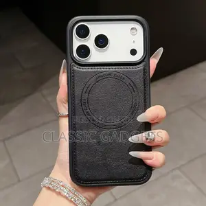 Leather Magsafe Simple Back Case for iPhone 17 Pro/ 17 Pro Max