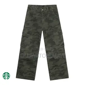 Men’S Camouflage Cargo Jeans Available 45k🔥🔥