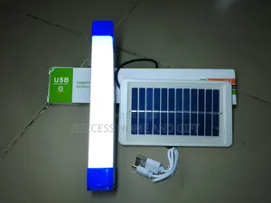 Fluorescent Light
With Solar Panel