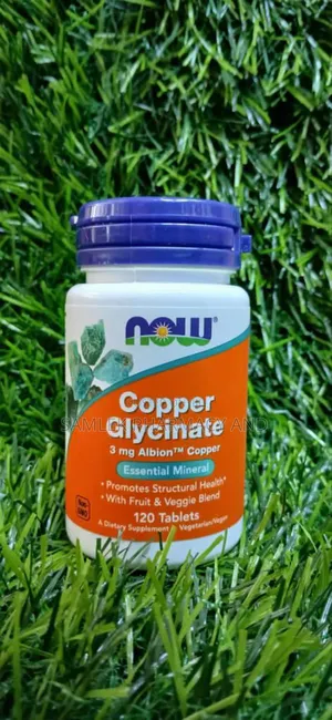 Now Copper Glycinate With, Promotes Structural Health- 120tabs