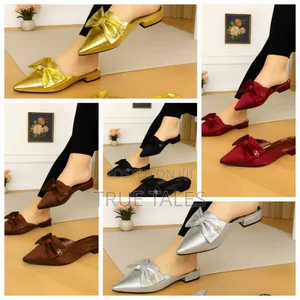 Women's Classy Pointed-toe Flats With Bow Design. Sizes 37-42