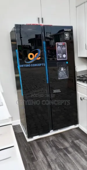Scanfrost Side by Side Fridge Black Mirror
Door With Water Dispenser
