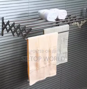 70cm Retractable Wall-Mounted Clothes Hanger