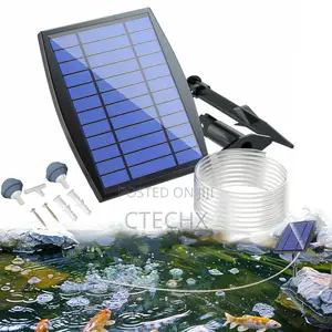 Solar Pond Aerator, Solar Oxygen Air Fountain Pump With Air Stones