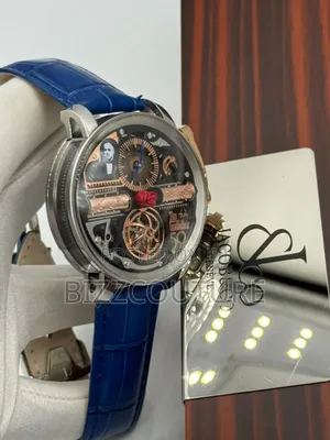 Original Jacob and Co Blue Genuine Leather Strap Watch
