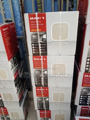 15 Liters, Maxi Water Heater, White Color, 1 Year Warranty.