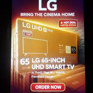 Lg 65 Inches Smart Tv With Ultra Building (V.O) for Convenience