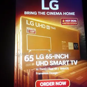 65 Inches Smart Tv With in-Built Bluetooth Wifi and Facebook Page