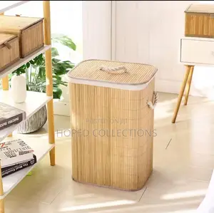 Foldable Laundry Bamboo Storage Basket