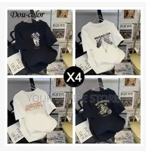 Dou-Color Men's 4in1 T-Shirt Trendy Multi-Piece Pent Sleeve Set