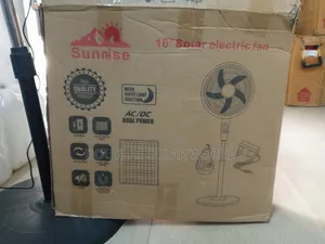 Sunrise Solar Ac/Dc Rechargeable Fan