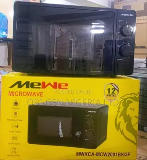Mewe Macro-wave 20lmicrowave Oven, With Grill, Mwkca-mcw2001bkgf Set