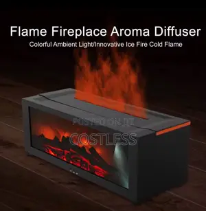 Colorful Fireplace Flame Aroma Diffuser Humidifier
