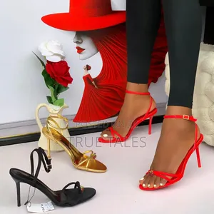 Glamorous Strappy High Heel Stiletto Sandals. Sizes 37-42