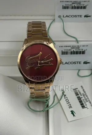Original Lacoste Gold Stainless Steel Quartz Analog Watch