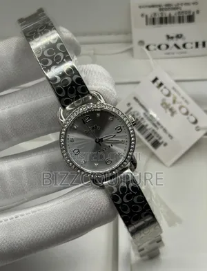 Original Coach Silver Stainless Steel Quartz Analog Watch