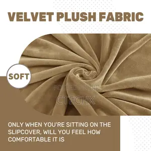 Velvet Chair Covers for Armchairs 1 Seater