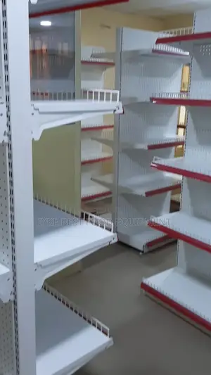Double-Sided Supermarket Display Rack