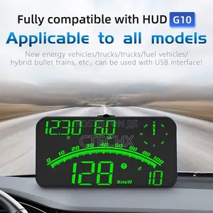 Majesun Digital Speedometer Universal GPS Car Head Up Display (Green)