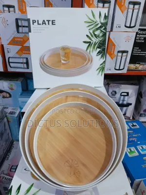 High Quality and Luxurious 3 in 1 Round Serving Kitchen Tray