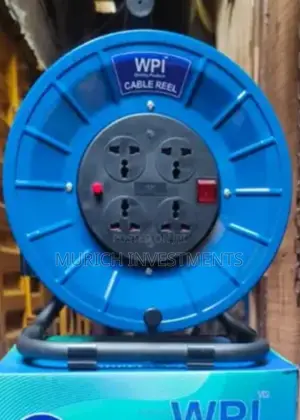 Heavy Duty Cable Reel, 3120 W, Black/Grey, 50 Meter