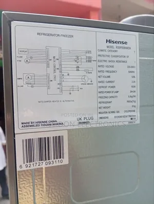 Best Hisense 650 Litres Double Door Fridge and Freezer
