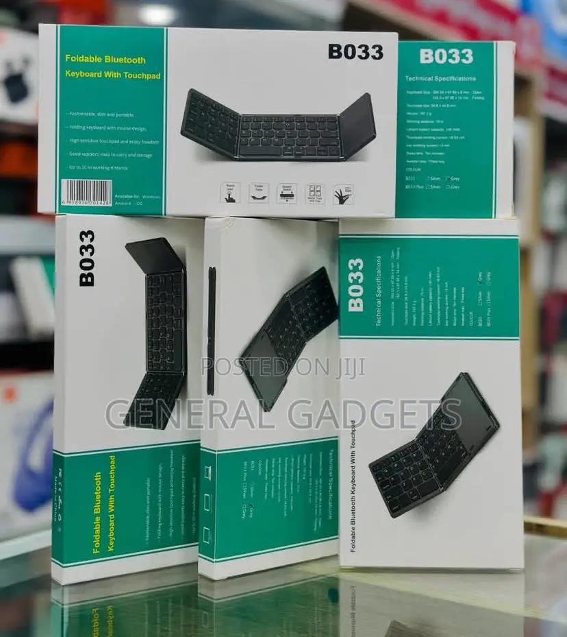 Foldable Wireless Keyboard Touch-Mouse Pad
